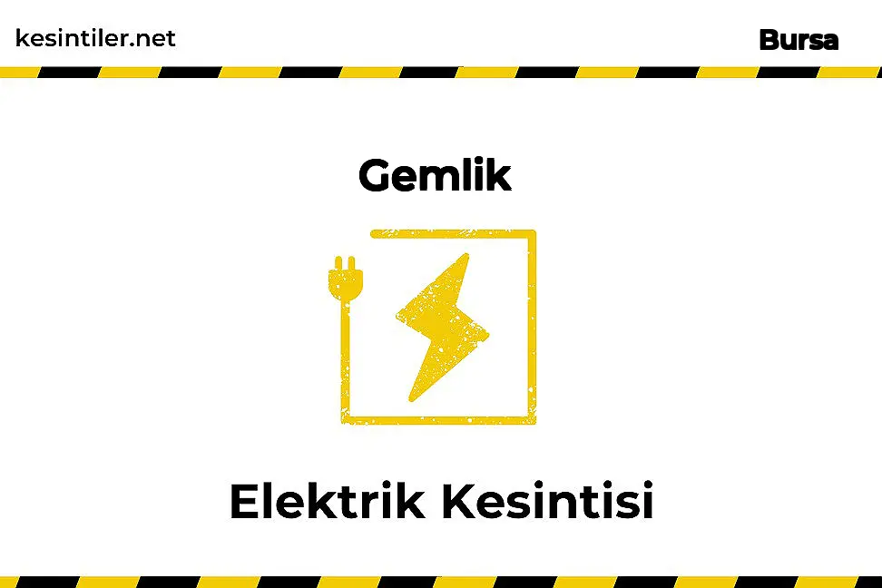 16 Ocak 2026 Gemlik / Bursa Elektrik Arızası