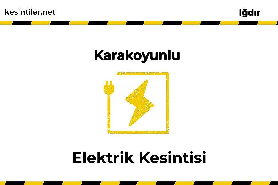 14 Ağustos 2024 Karakoyunlu / Iğdır Elektrik Arızası