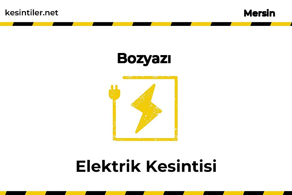 21 Aralık 2024 Bozyazı / Mersin Elektrik Arızası
