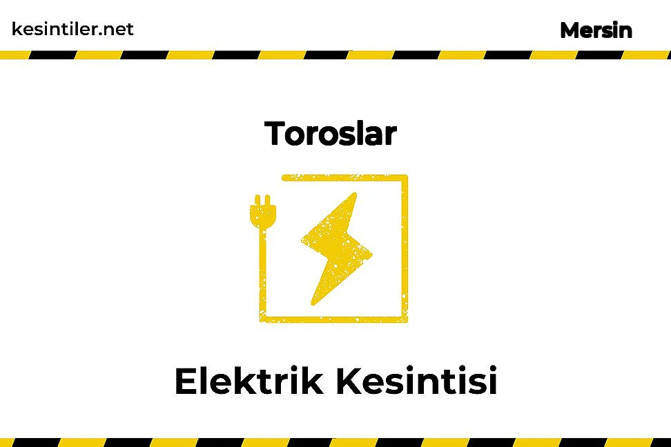 14 Ocak 2025 Toroslar / Mersin Elektrik Arızası