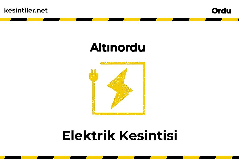 14 Şubat 2026 : Altınordu, Ordu Yaşanan Elektrik Kesintisi Hakkında Detaylar kesintiler